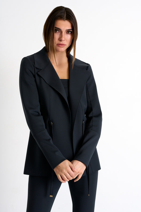 Shan Sofia Structured 3D jersey blazer